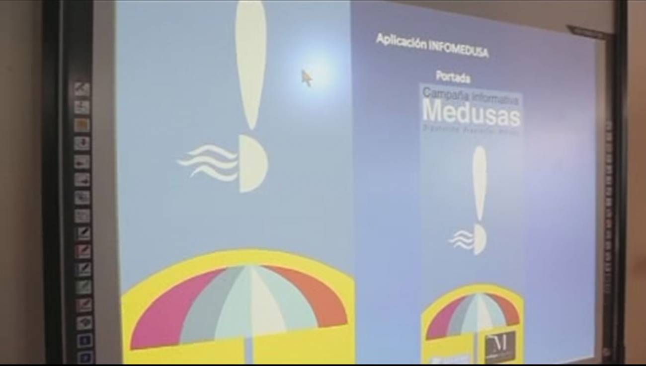 El móvil alerta contra las medusas