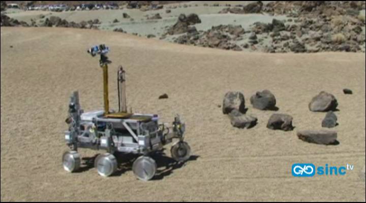 El robot 'rover Bridget' ensaya en El Teide