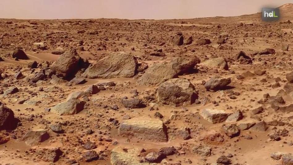 Imagen de Marte obtenida por Curiosity.