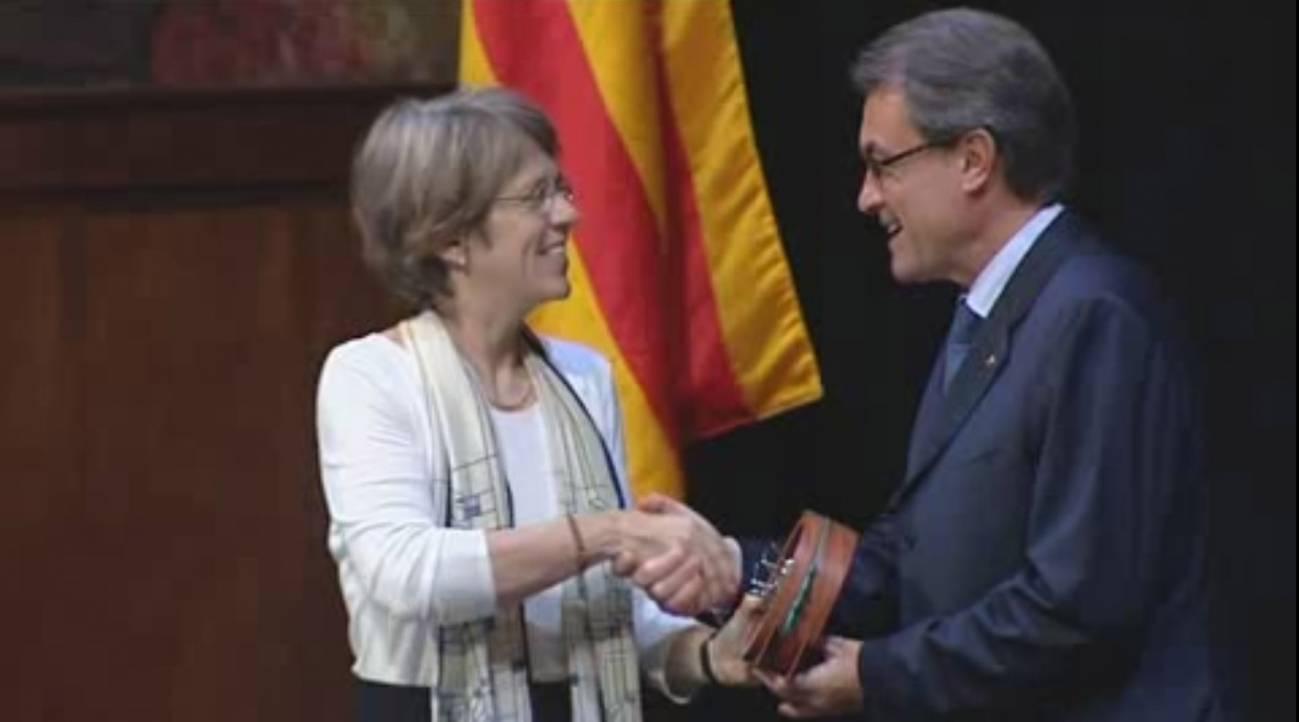 La oceanógrafa Sallie W.Chisholm recoge el Premio Ramon Margalef 