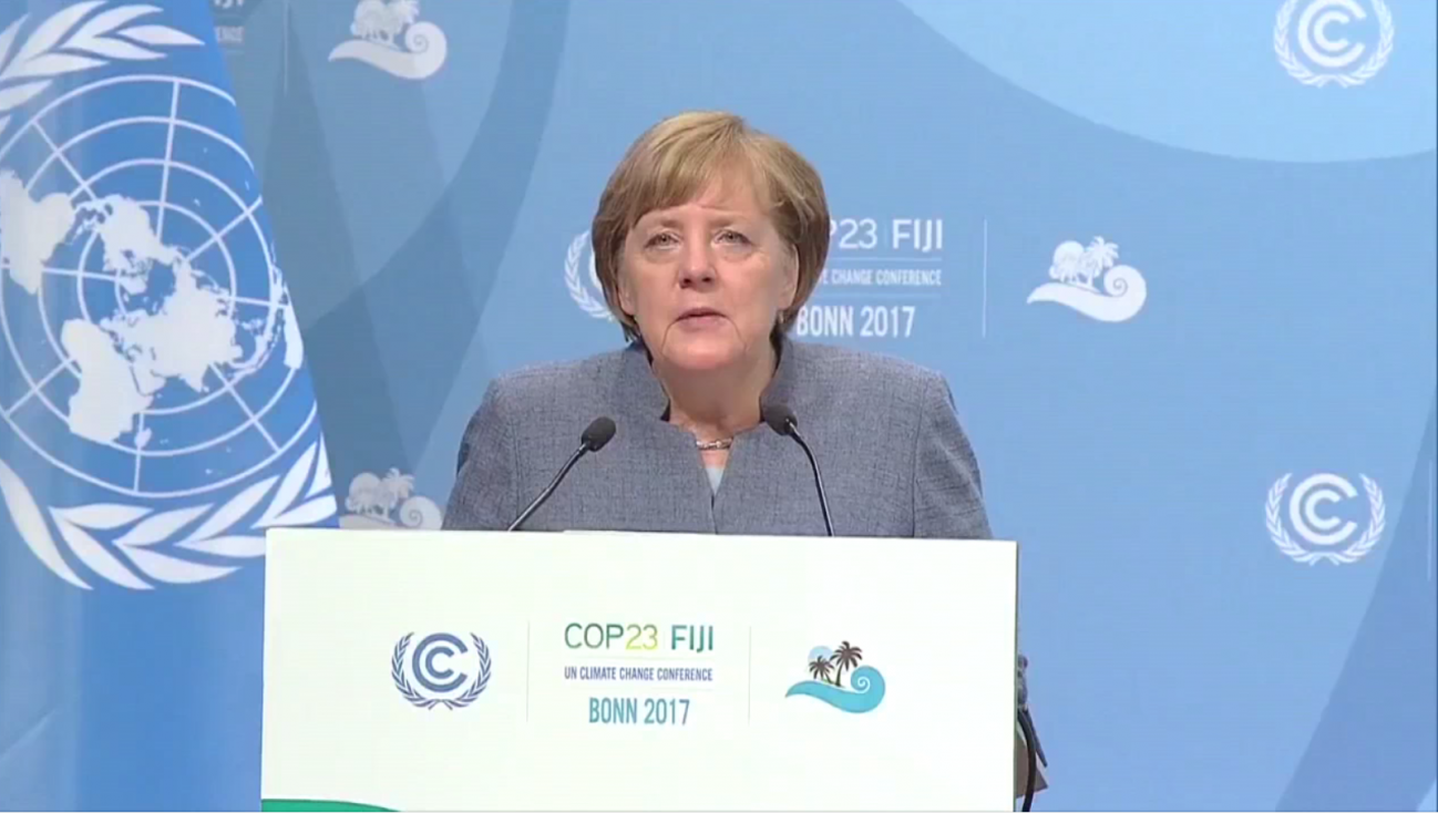 Ángela Merkel en la COP23