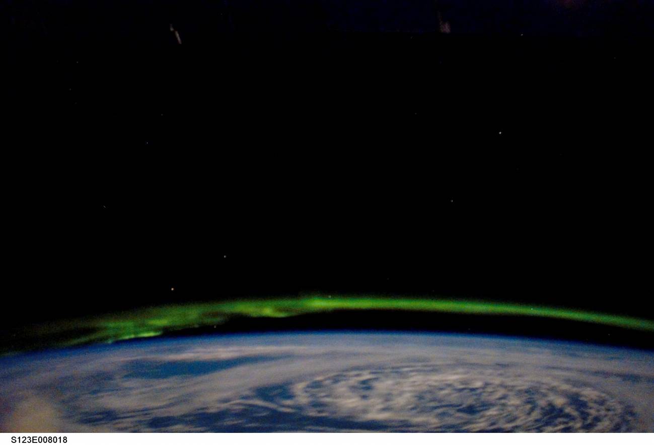 Las auroras boreales, vistas desde el espacio