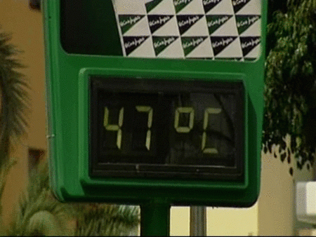 Los termómetros alcanzan los 47 grados en Canarias
