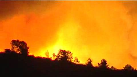 Miles de hectáreas arden en Valencia y Murcia