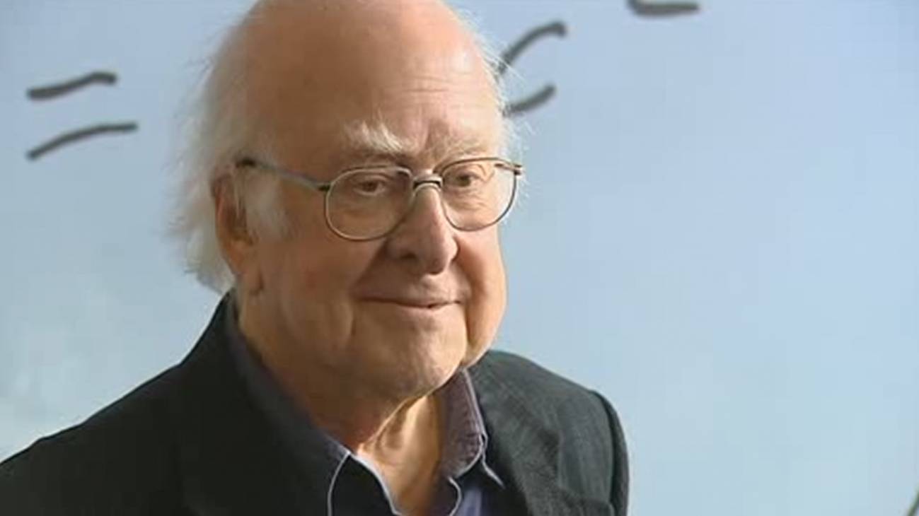 Peter Higgs en Barcelona