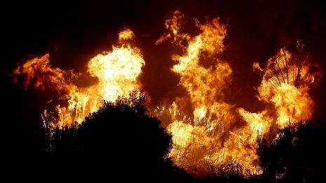 Un incendio forestal desata la emergencia en la Costa del Sol