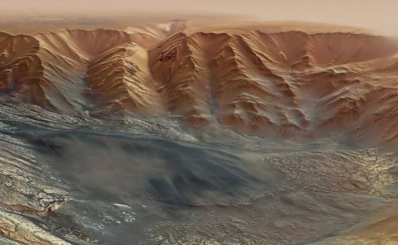 Un paseo por Valles Marineris, el cañon más grande del sistema solar 