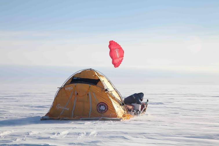 Un trineo de viento para la investigación en tierras polares