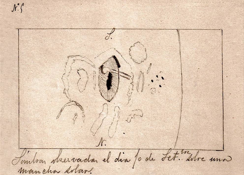A solar flare recorded from Spain in 1886