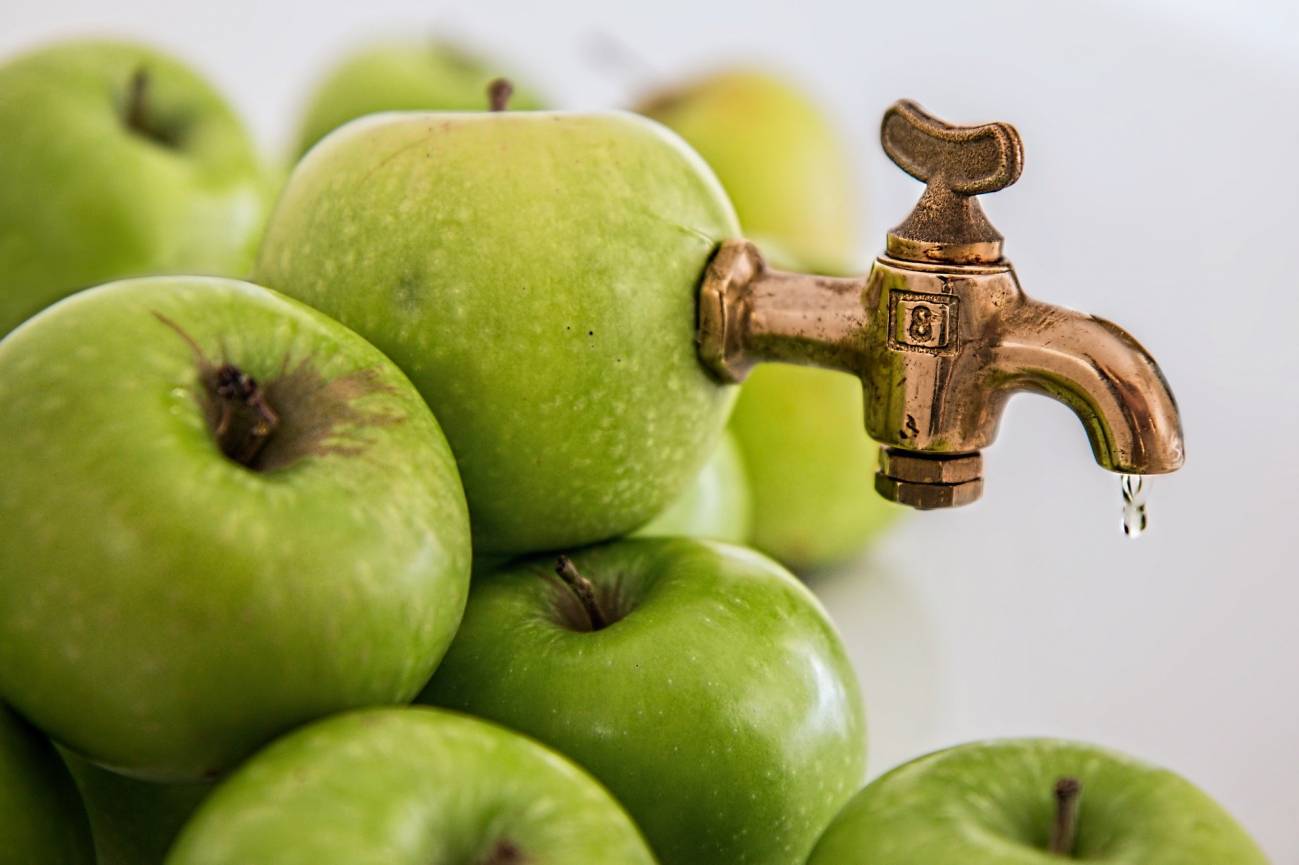 Manzanas apiladas