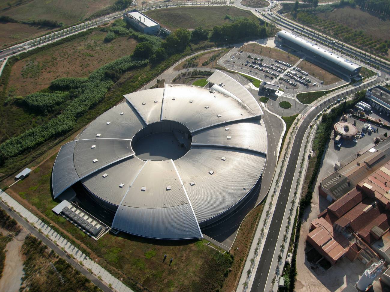 Imagen aérea del sincrotrón ALBA