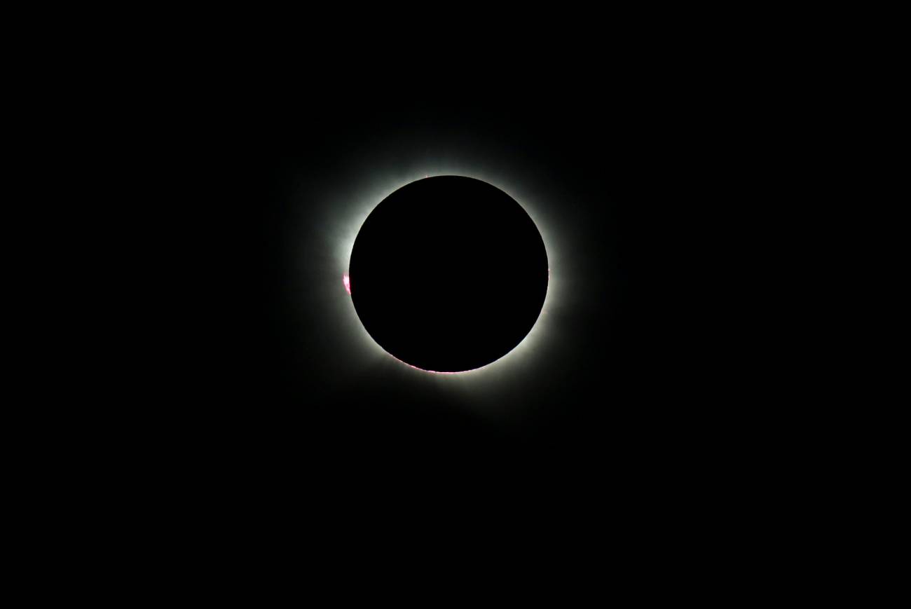 Eclipse solar visto desde la localidad de Yebes