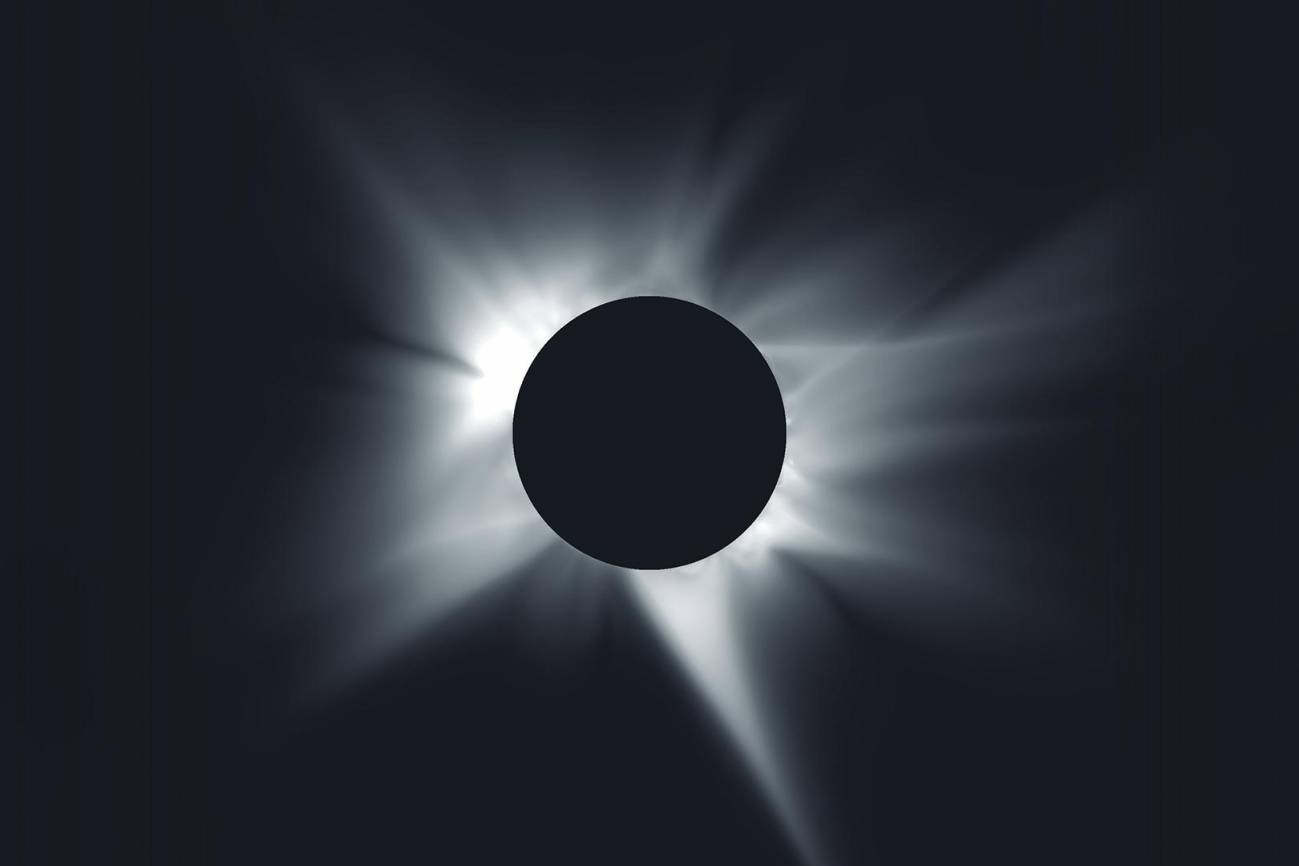 Así será la corona solar del eclipse total del próximo 12 de agosto