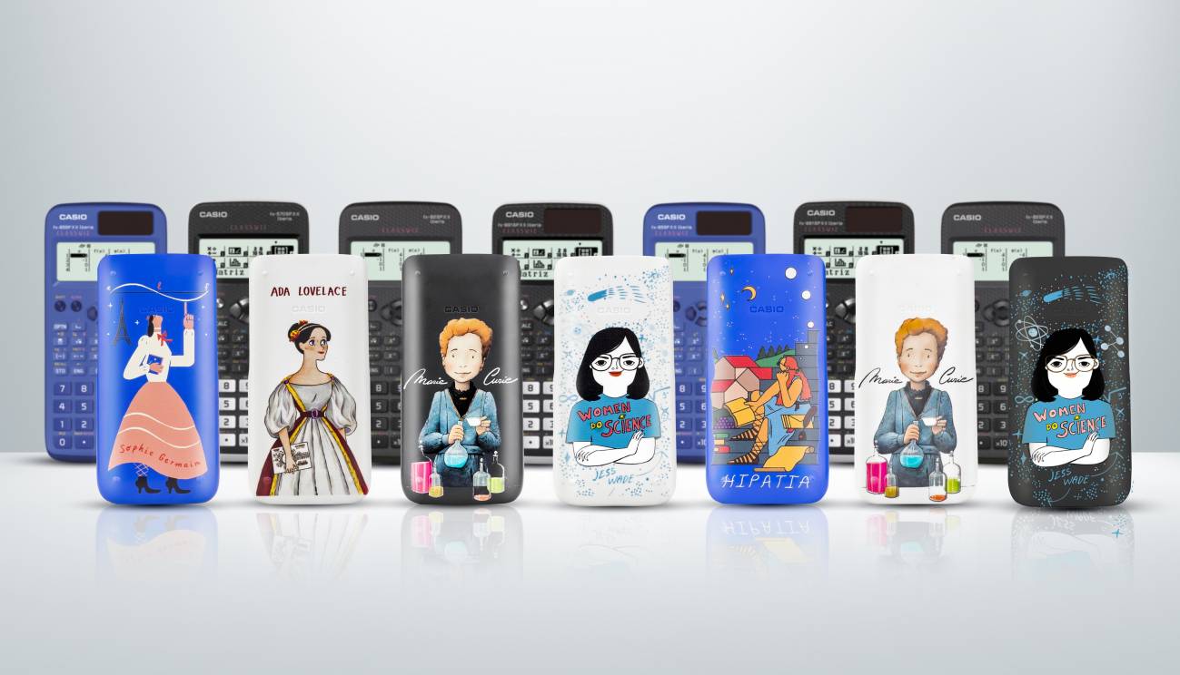 Casio lanza calculadoras ilustradas con mujeres científicas 