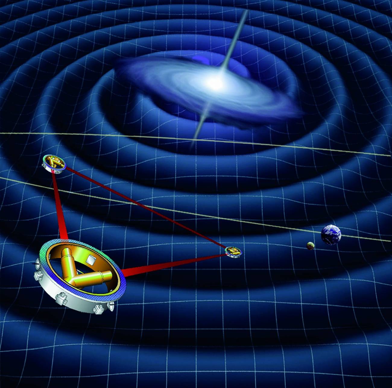 Científicos españoles participan en el rediseño de LISA, el primer observatorio espacial de ondas gravitatorias