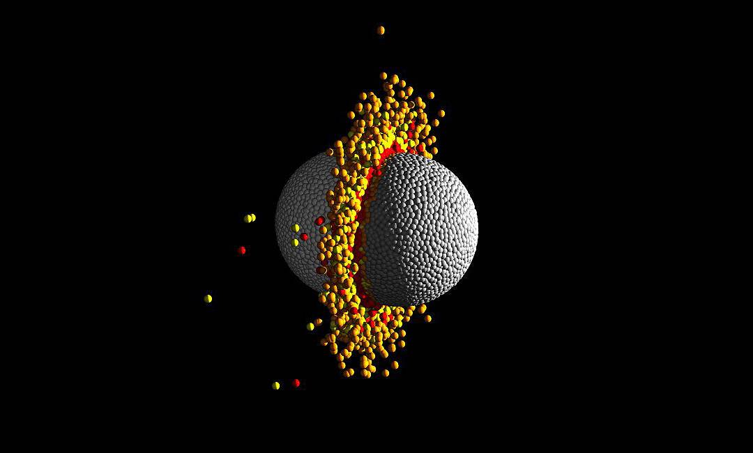 Colisión gigante contra un planeta de Kepler 107