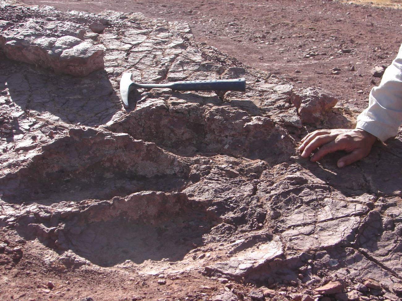 Huella gigante encontrada en Iouaridène