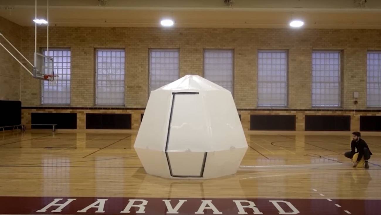 origami estructura refugio