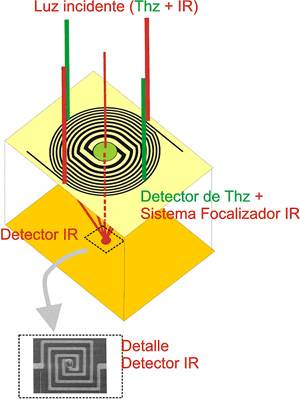 Detector óptico de doble banda