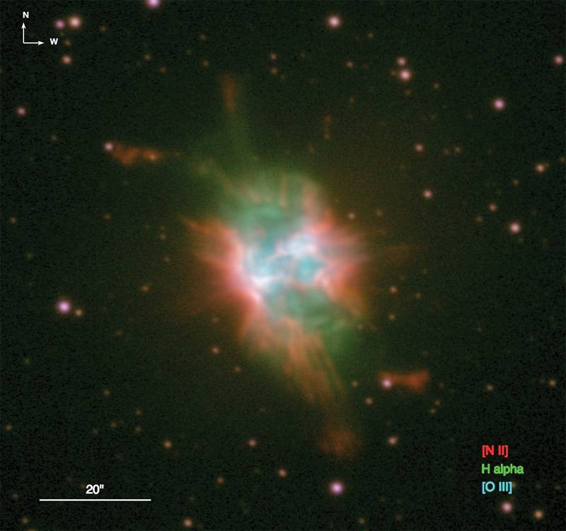 Imagen de NCG 6778 obtenida con el telescopio NOT. 