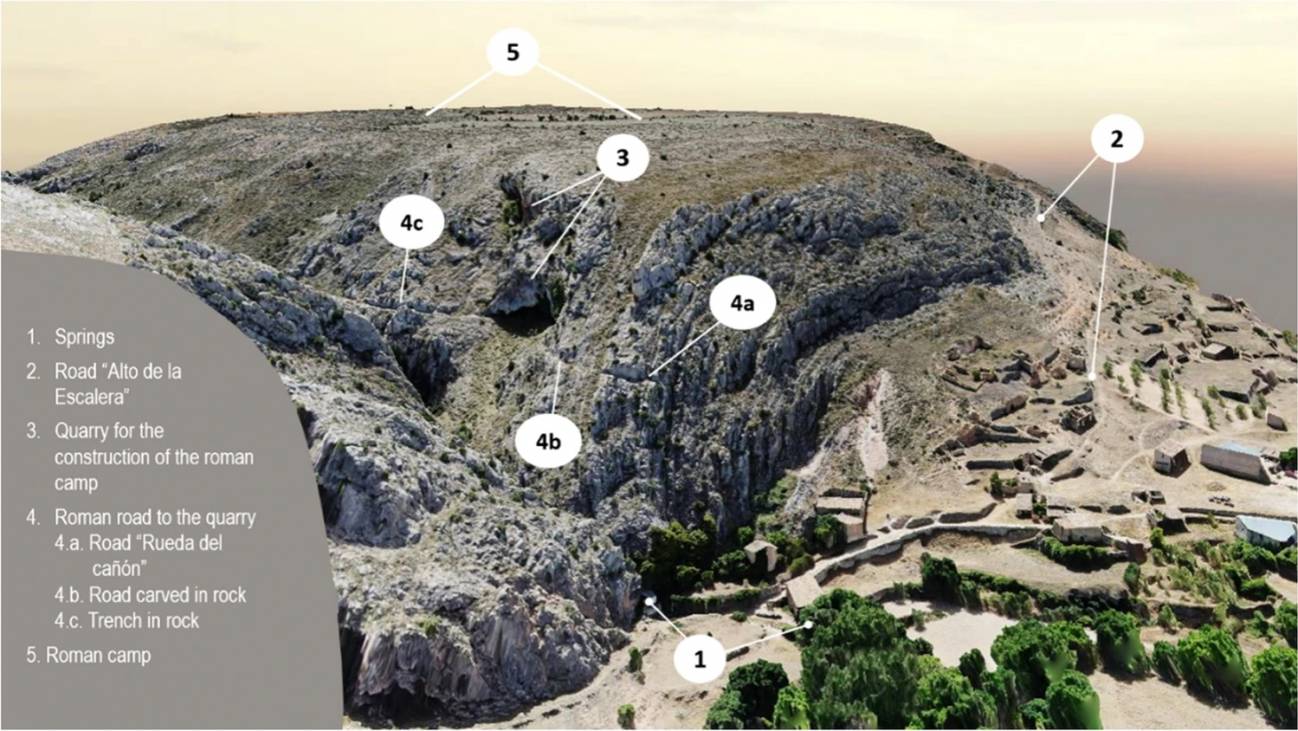 Mapa del yacimiento