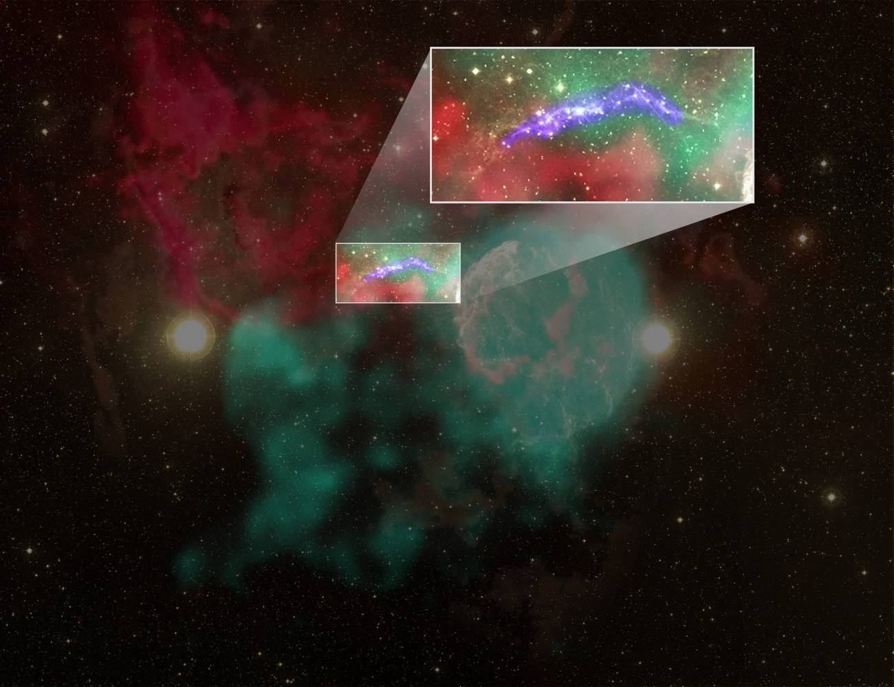 Descubren un posible sistema binario de supernovas