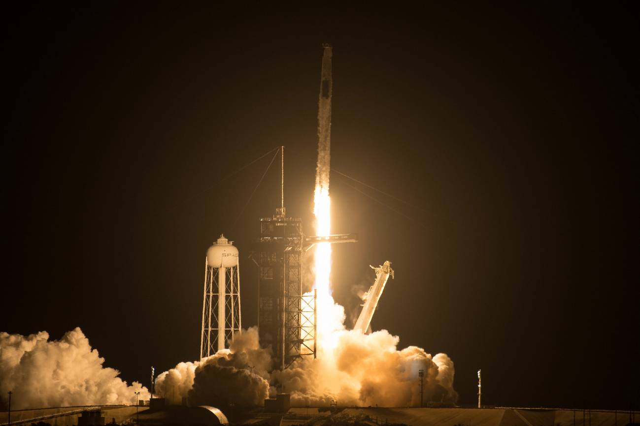 Despega la segunda misión tripulada de la NASA y SpaceX a la Estación Espacial Internacional