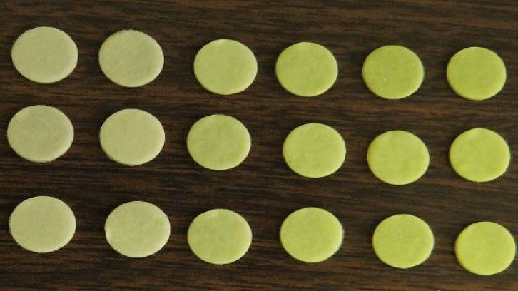 Matrices de papel bacterianas incoculadas con el colorante y muestras de diferente toxicidad.