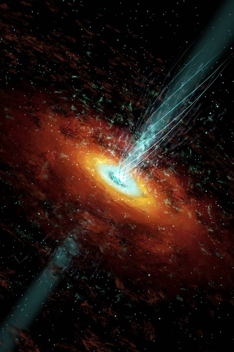 Dos de los mayores telescopios del mundo observan la activación de un cuásar por un encuentro entre galaxias