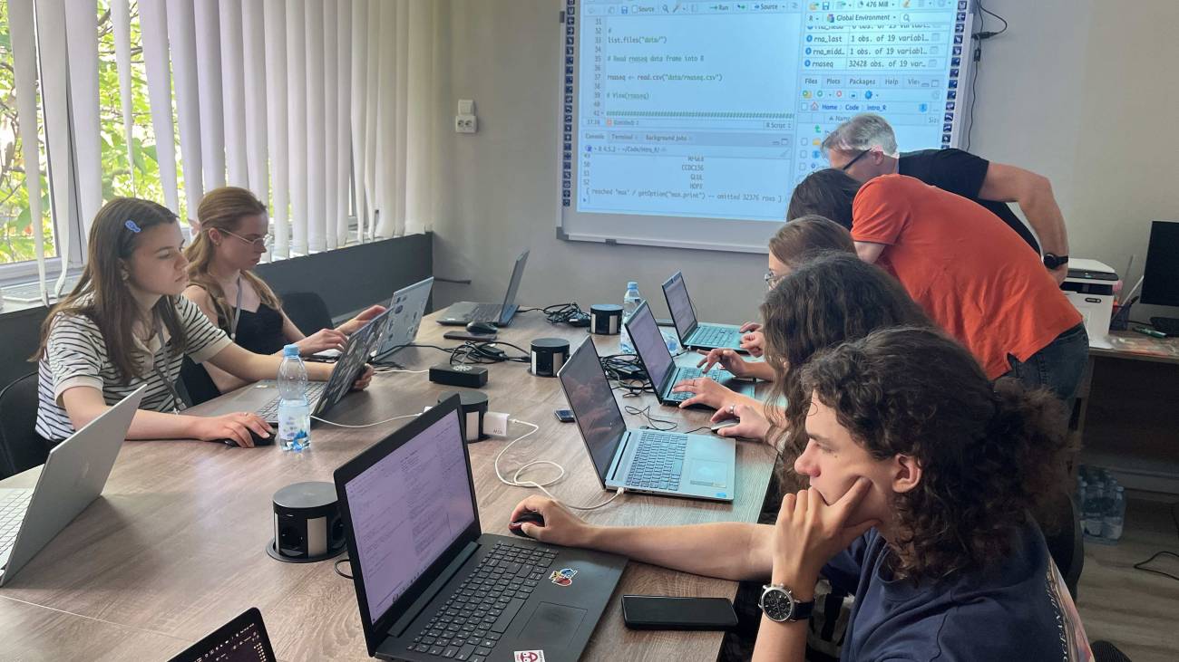Estudiantes de la Ukrainian Biological Data Science Summer School 