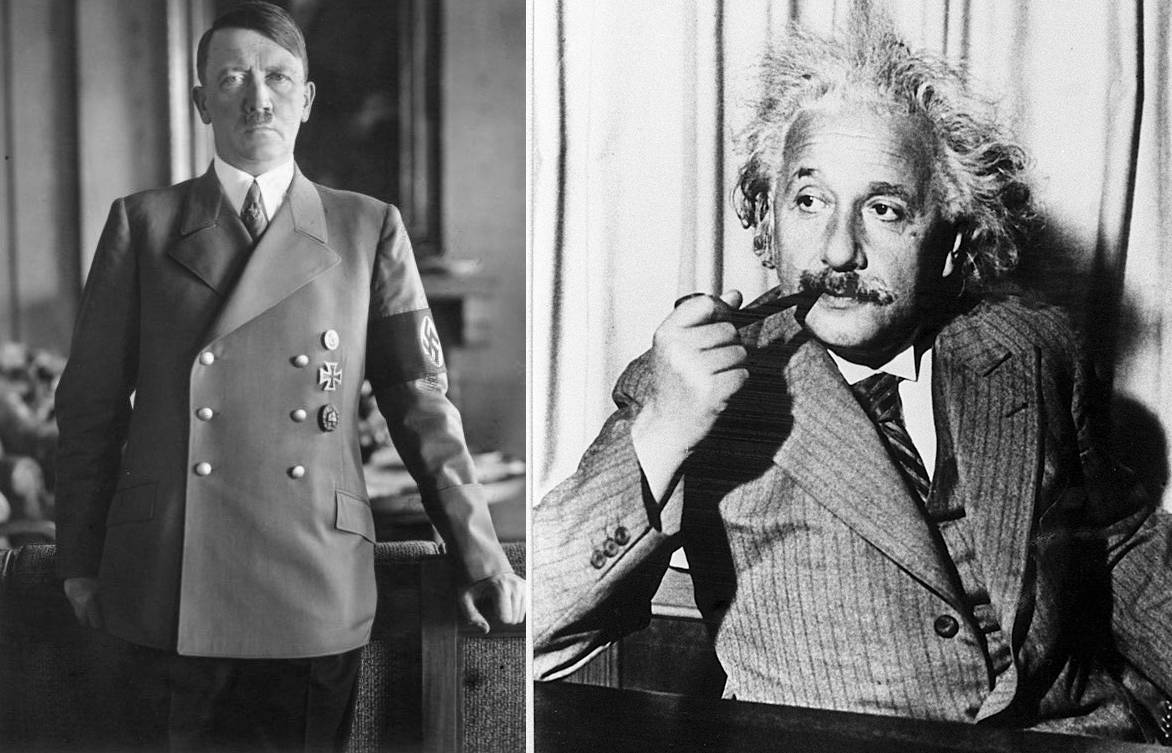 Einstein y Hitler, el héroe y el villano de la historia universal
