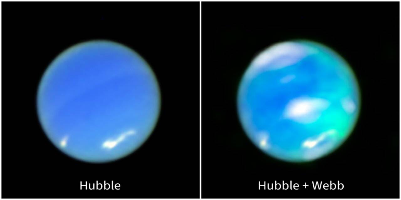 El Webb fotografía por primera vez las auroras de Neptuno