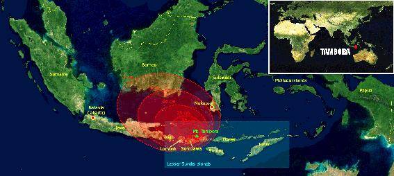 Estudian por primera vez los efectos de la erupción del volcán Tambora en la Península Ibérica