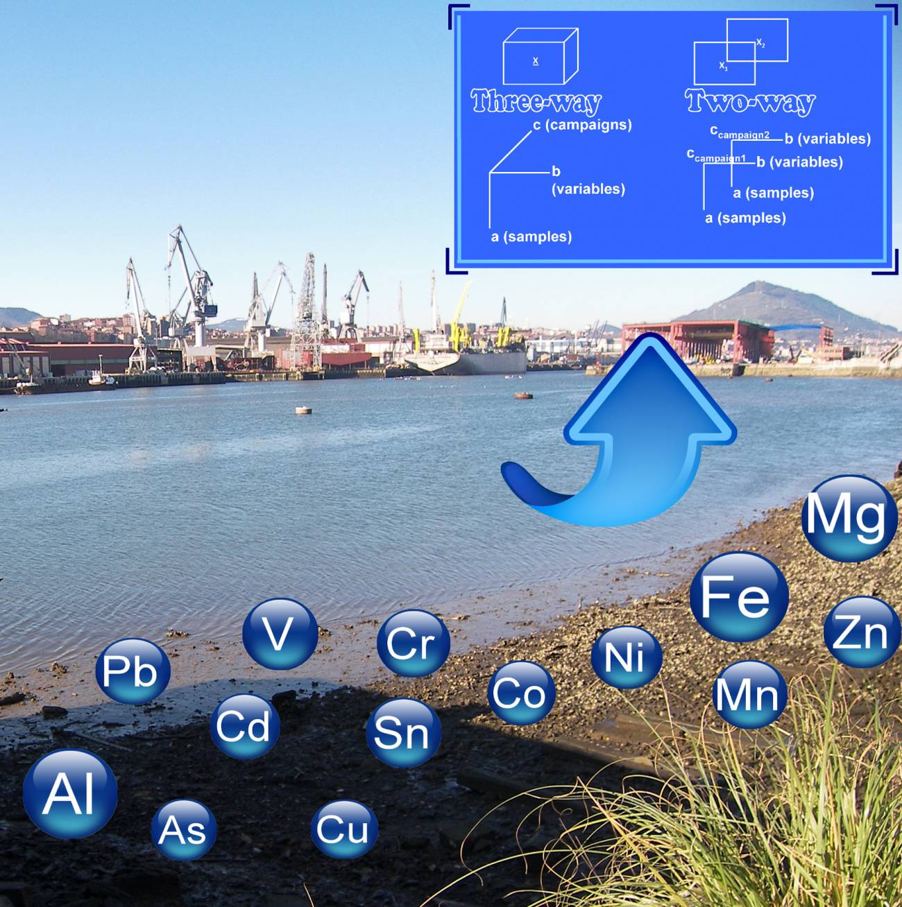 Imagen de la investigación en la ría de Bilbao.