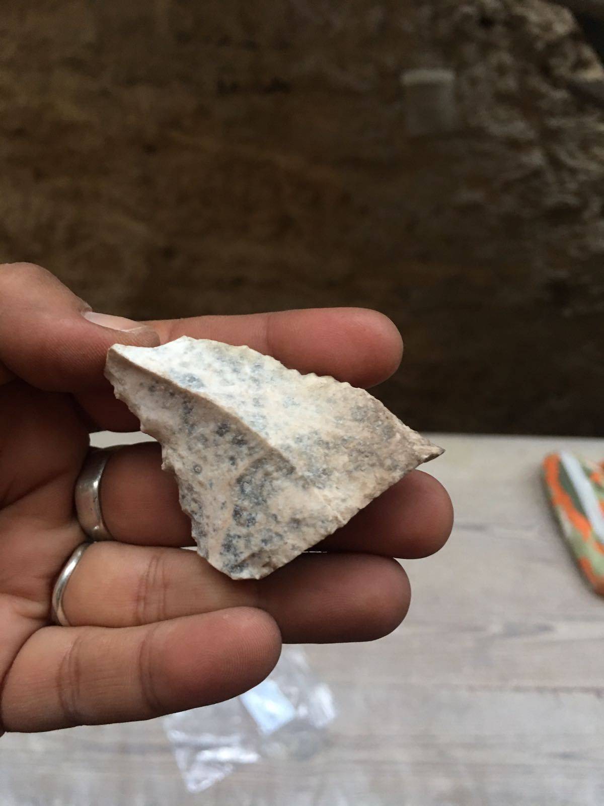 Herramienta de piedra prehistórica