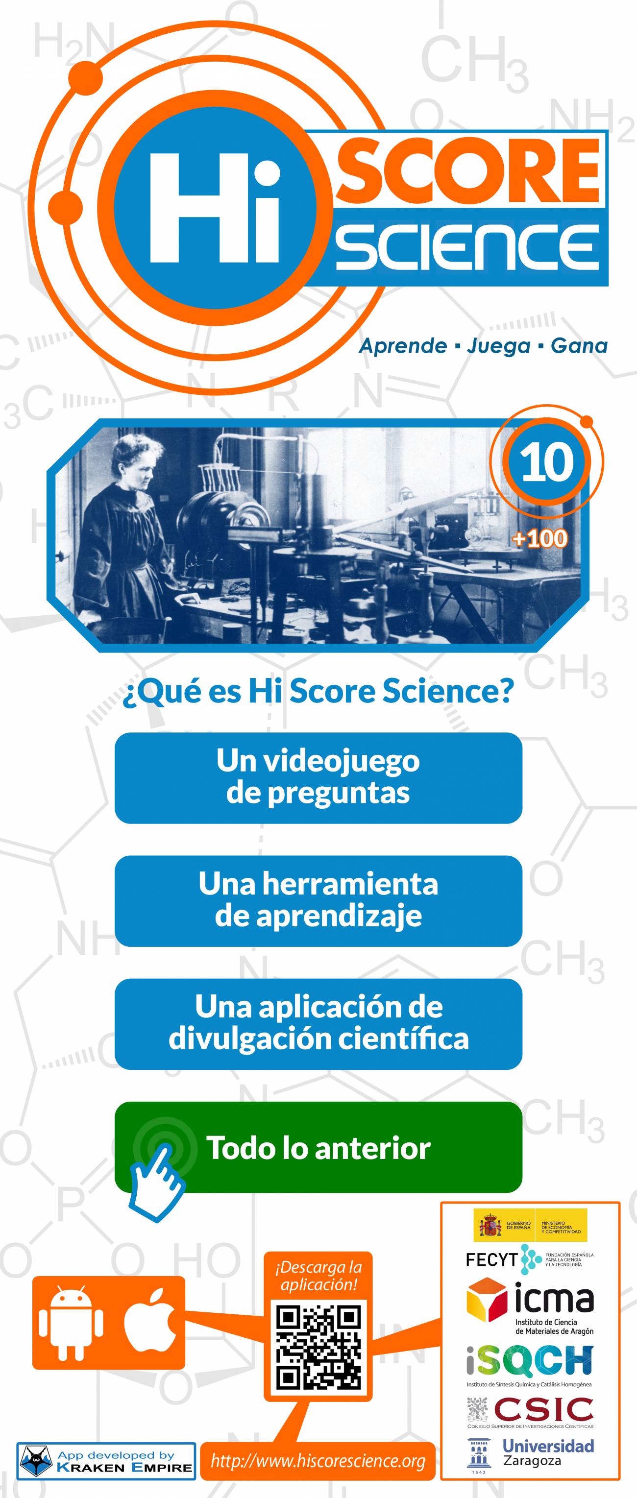 Hi Score Science, un juego para aprender sobre ciencia con el móvil