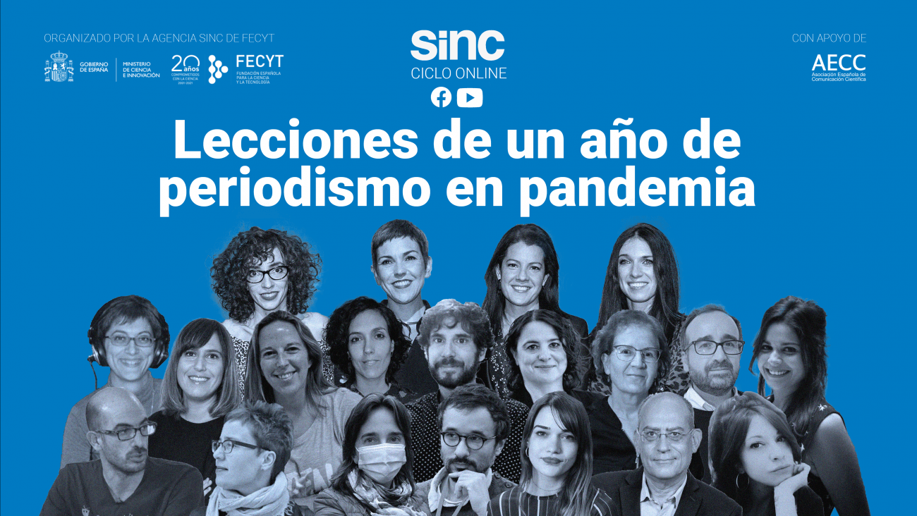 La agencia SINC organiza el ciclo de debates online ‘Lecciones de un año de periodismo en pandemia’
