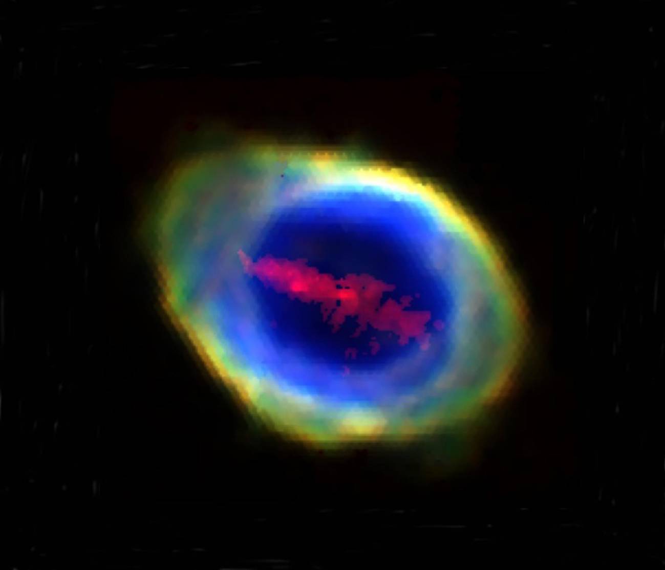 nebulosa del anillo, hierro