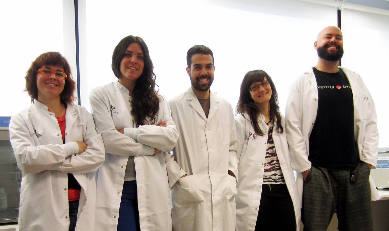 Algunos miembros del equipo de investigación: Amanda Sierra, Oihane Abiega, Roberto Valcarcel, Soraya Martín y Juan Manuel Encinas