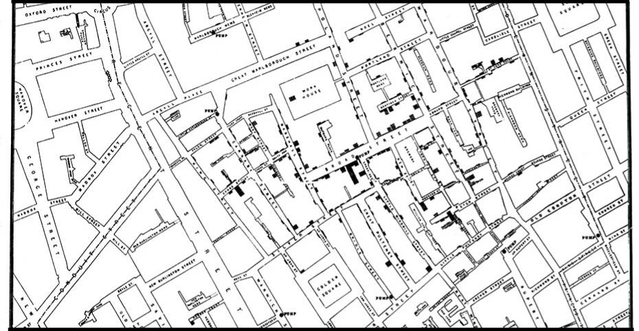 La historia de un mapa, un anestesista y un reverendo que revolucionaron la epidemiología