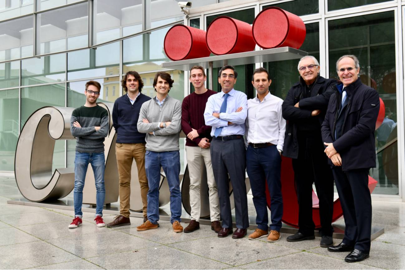 De izquierda a derecha  José Manuel Alfonso Almazán, Jorge García Quintanilla, Manuel Marina Breysse, José María Lillo Castellano, Julián Pérez Villcastín, David Filgueiras Rama, José Jalife y Nicasio Pérez Castellano