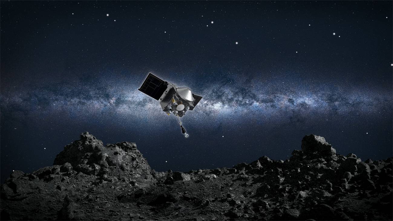 La NASA recoge por primera vez muestras de un asteroide 