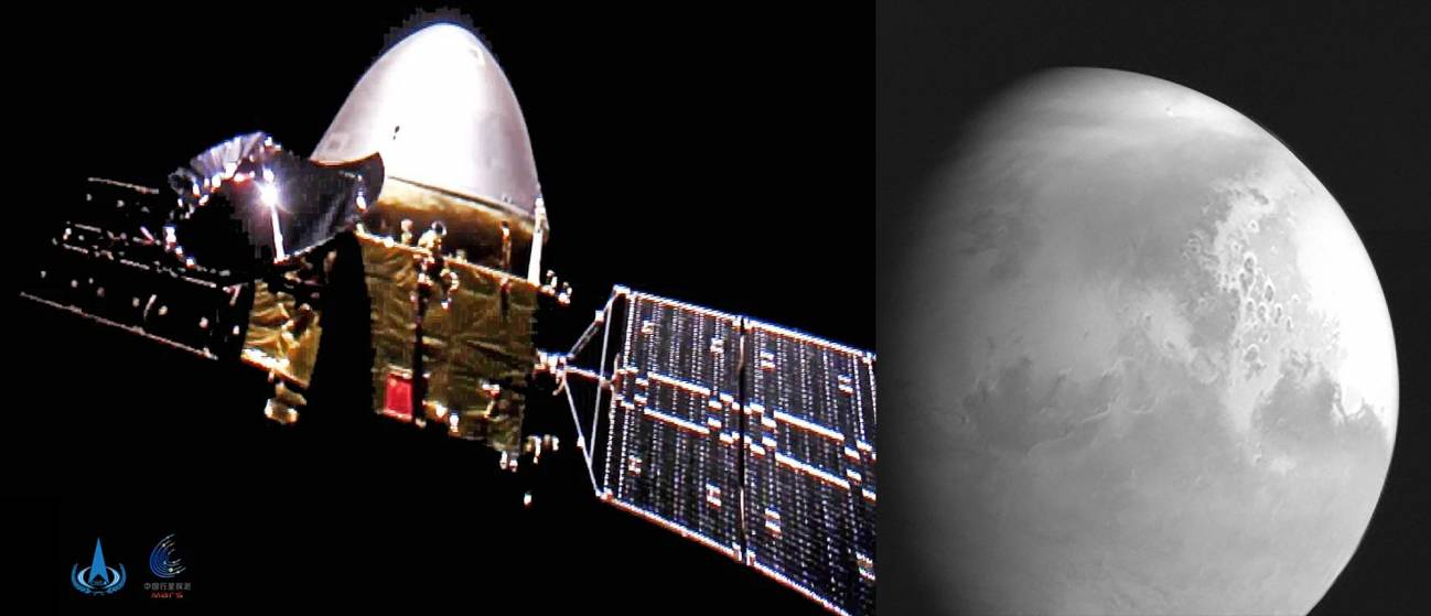 La nave china Tianwen-1 se prepara para entrar en la órbita de Marte