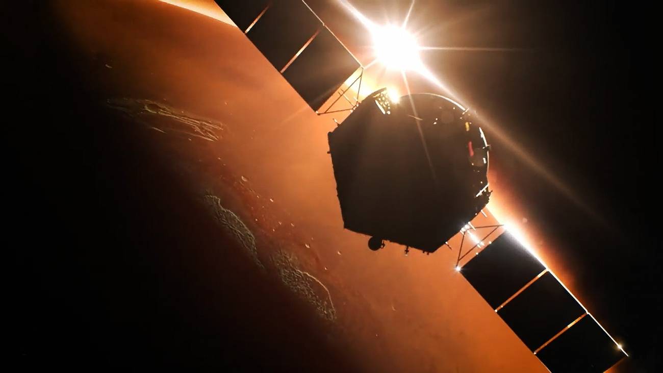 La sonda china Tianwen-1 realiza con éxito su inserción orbital en Marte