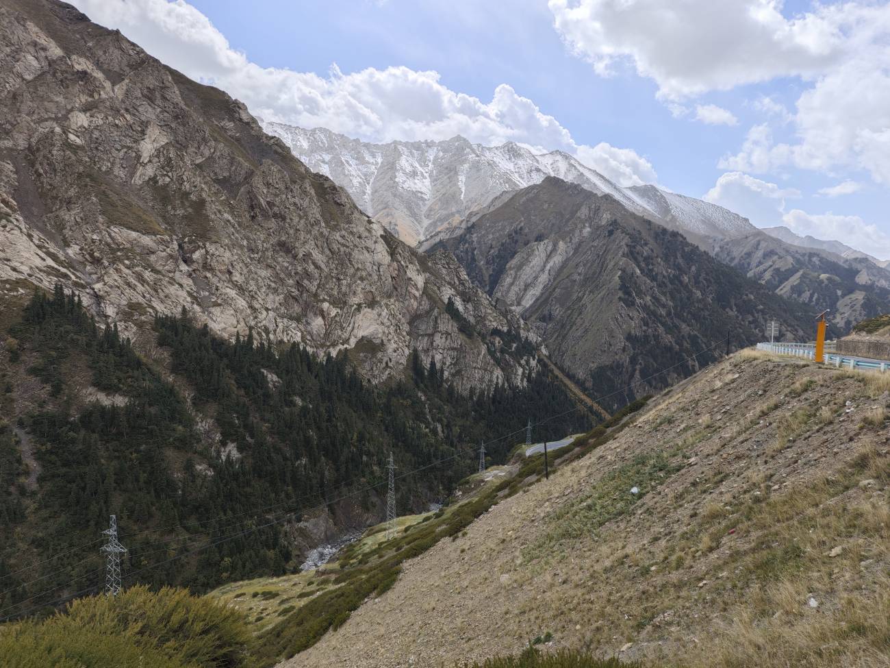 Vista del área donde se ha realizado el estudio, en las montañas de Tian Shan.