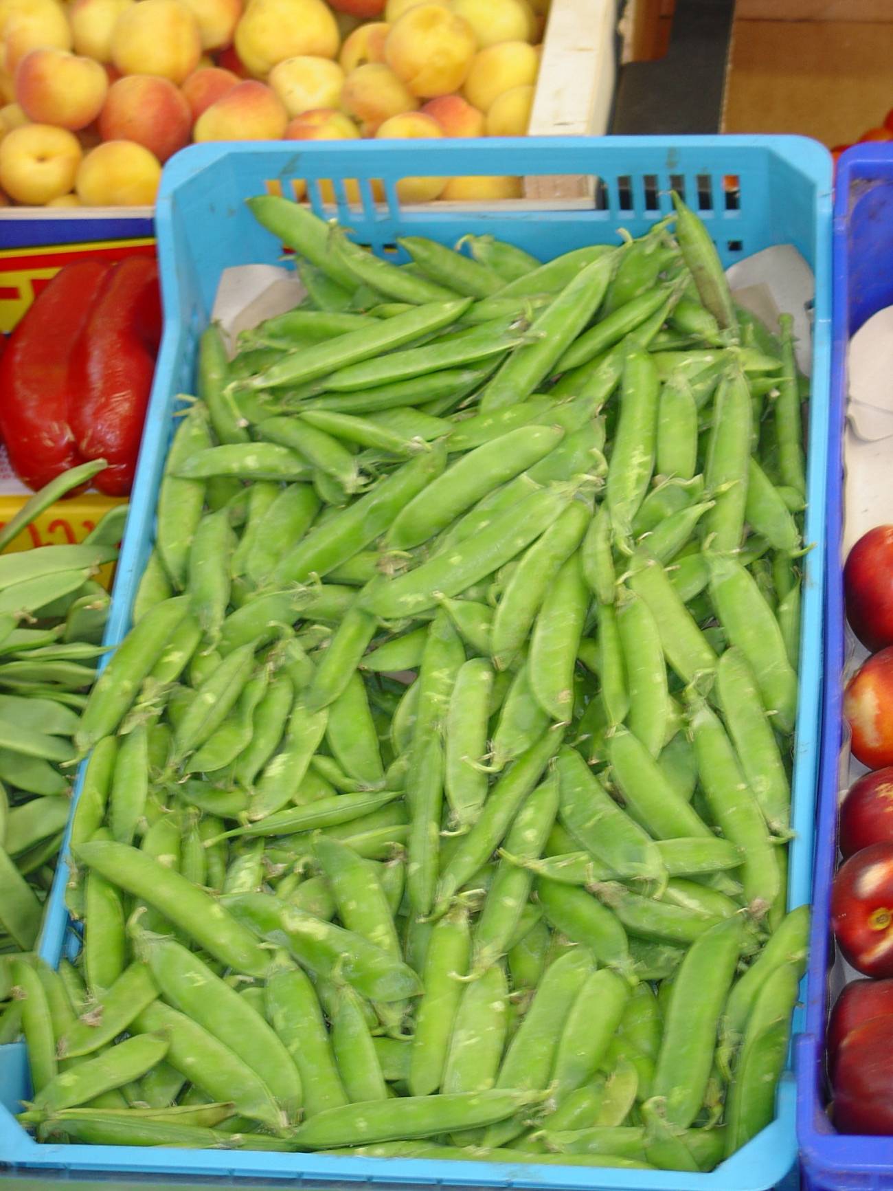 Judías en el mercado