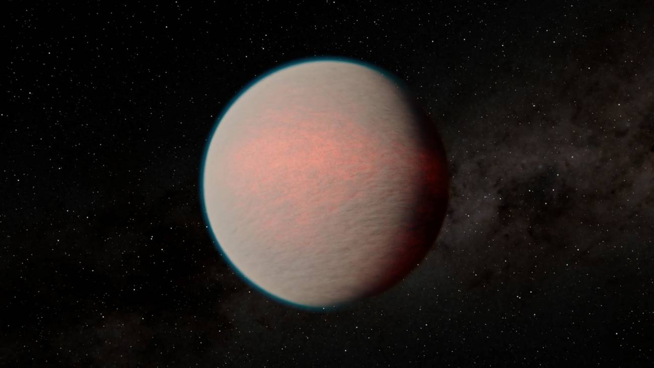 Ilustración de un exoplaneta