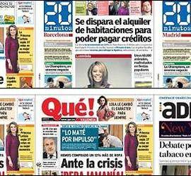 Los sucesos ganan a la información política en las páginas de los gratuitos