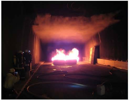 Mejora de la seguridad contra incendios en túneles