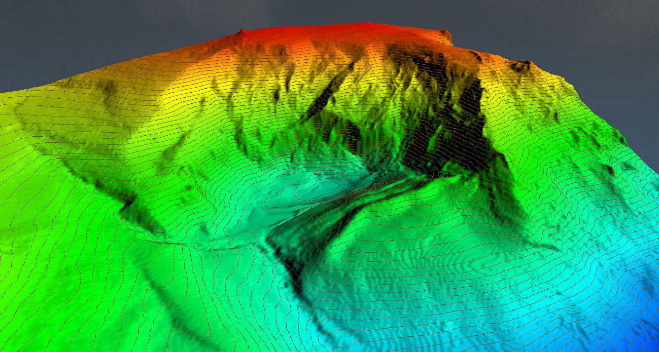 Modelos en 3D de lagos de montaña con un sonar portátil y láser aéreo 